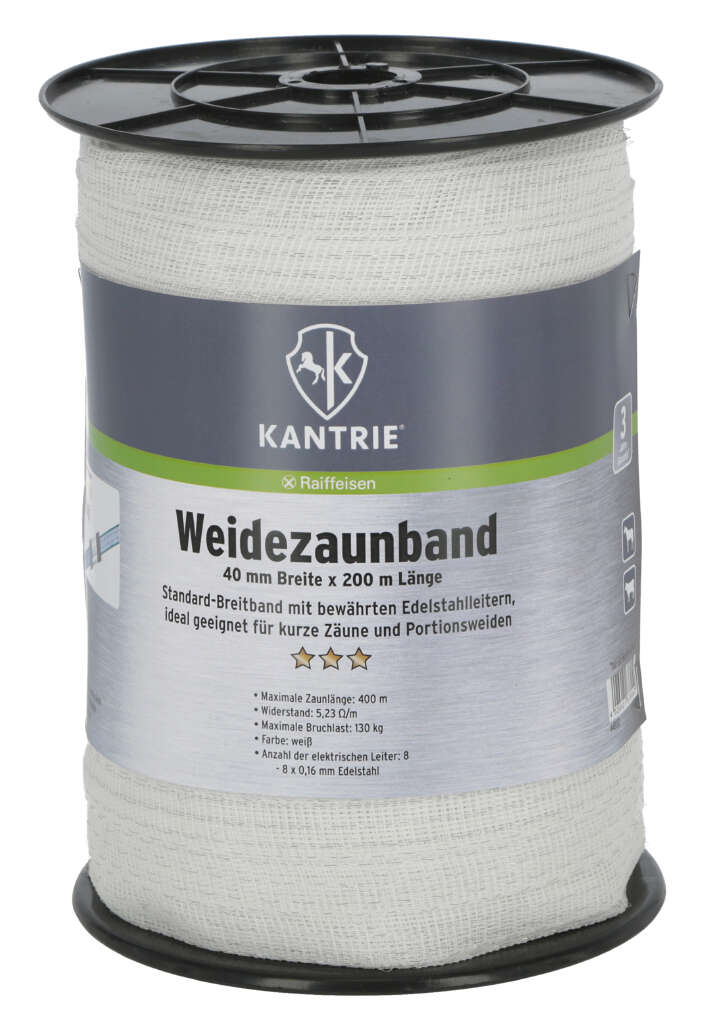 KANTRIE Weidezaunband für kurze Zaunanlagen